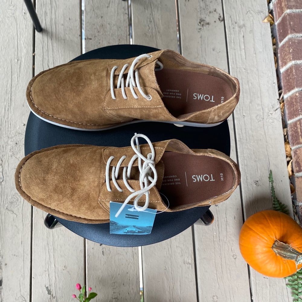 Toms Brown Suede Shoes Mens Size 10 - Picture 9 of 10